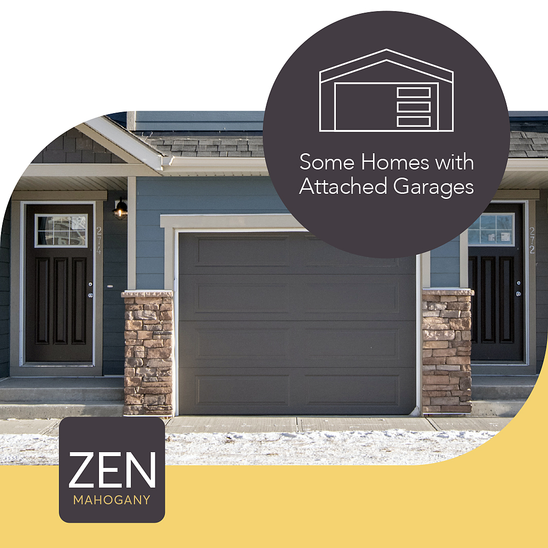 ZEN #NetZero and #NetZeroReady #townhomes with single attached garages are available at ZEN Mahogany! These 1446 sq.ft. energy-efficient homes include 2 bedrooms and 2.5 baths; visit our sales centre at 135 Mahogany Parade SE. bit.ly/3ScDWlI