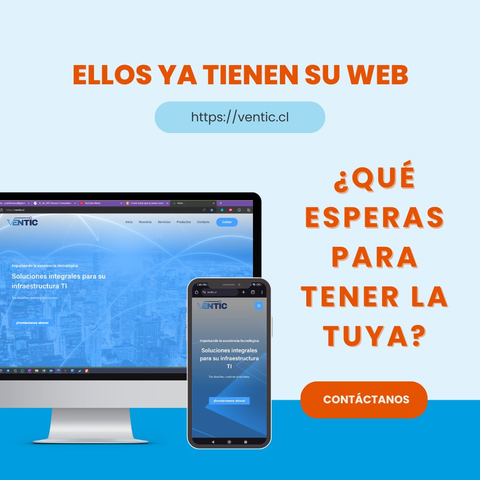 codingtel's tweet image. ¡Impulsa tu marca con un sitio web moderno y atractivo! 

En Codingtel, creamos y actualizamos tu web para conectar con nuevos clientes y generar más ingresos. 

¡Ten tu sitio web y da un salto al futuro! 💻🚀 Solicita una asesoría ahora mismo. 

#Codingtel #DesarrolloWeb