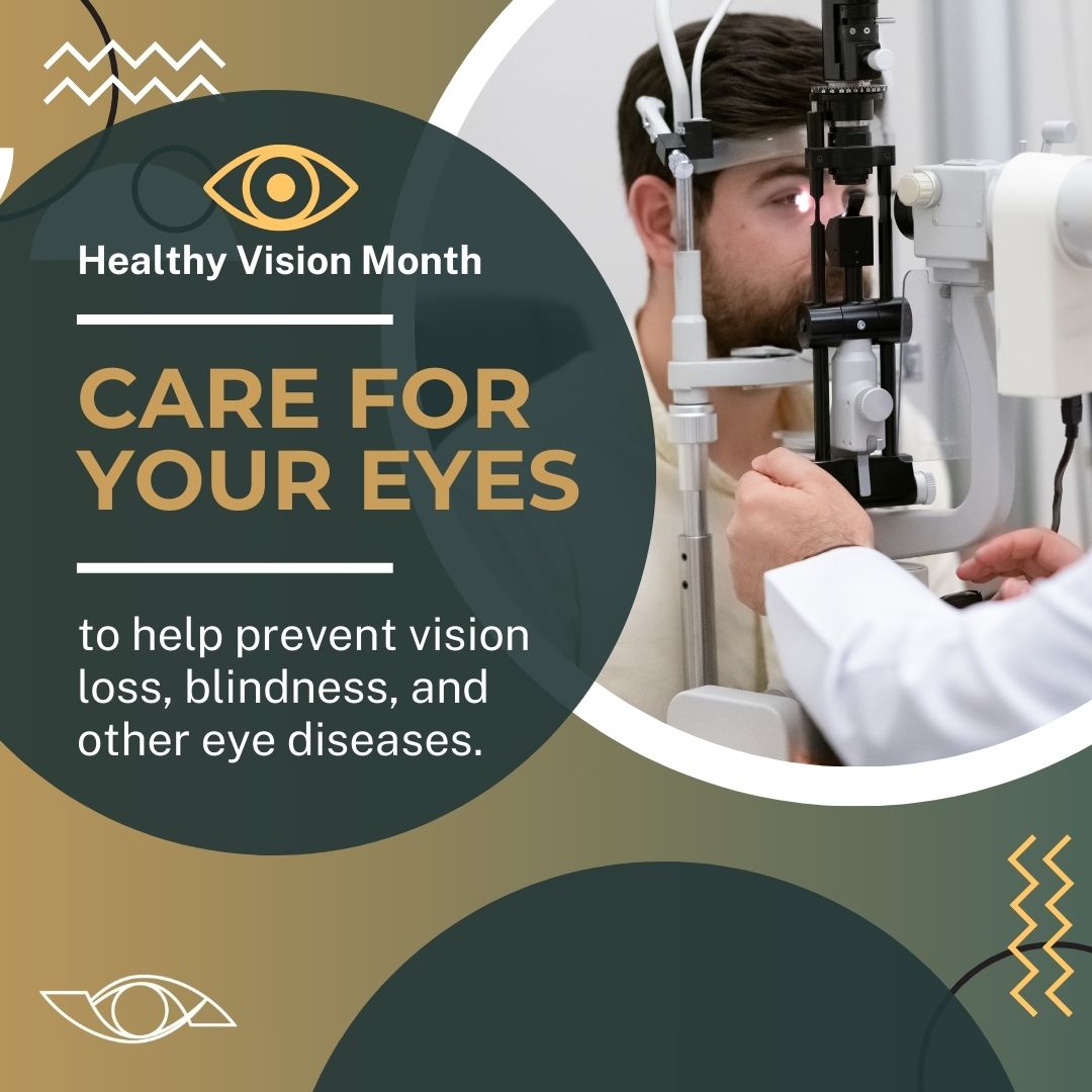 It's Healthy Vision Month! Remember to take care of your eyes and don't put off regular eye exams to prevent vision loss, blindness, and other eye diseases. #HealthyVisionMonth #HealthyVision #EyeExam #EyeHealth #levineyecare #vision #eyecare #visionsource #whitingoptometrist ...