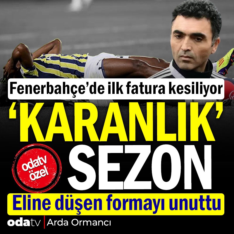 Fenerbahçe'de ilk fatura kesiliyor... 

'Karanlık' sezon

Eline düşen formayı unuttu

Haber | Arda Ormancı 

#OdatvÖzel

odatv.com/spor/fenerbahc…