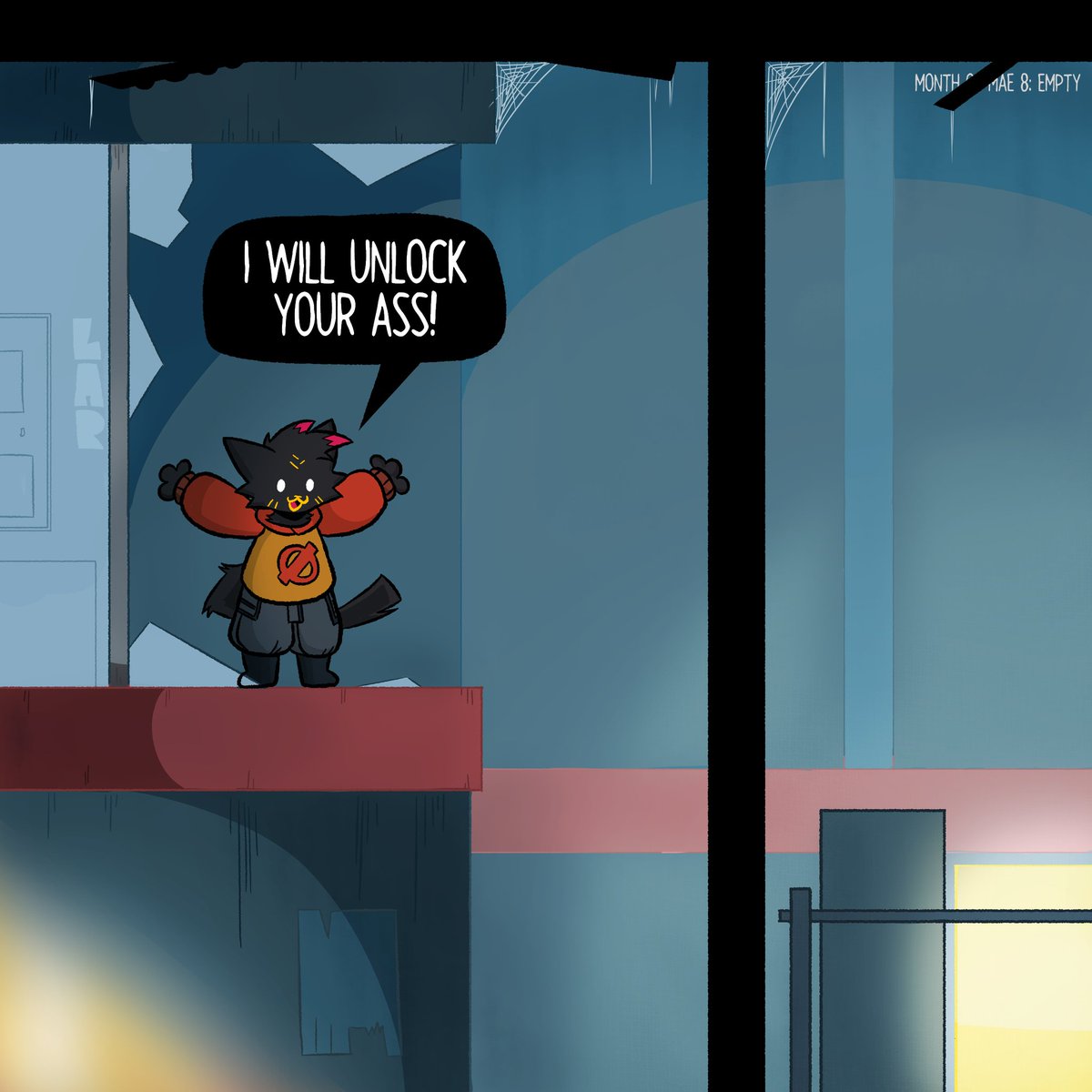 #Monthofmae2024 Day 8: Empty

I will UNLOCK YOUR ASS!!! this one's a bit late cause I had a big school portfolio show, and it took forever to lay this out properly. But hopefully you enjoy nonetheless! I'll probably see you all later today!

#nitw #nightinthewoods #monthofmae
