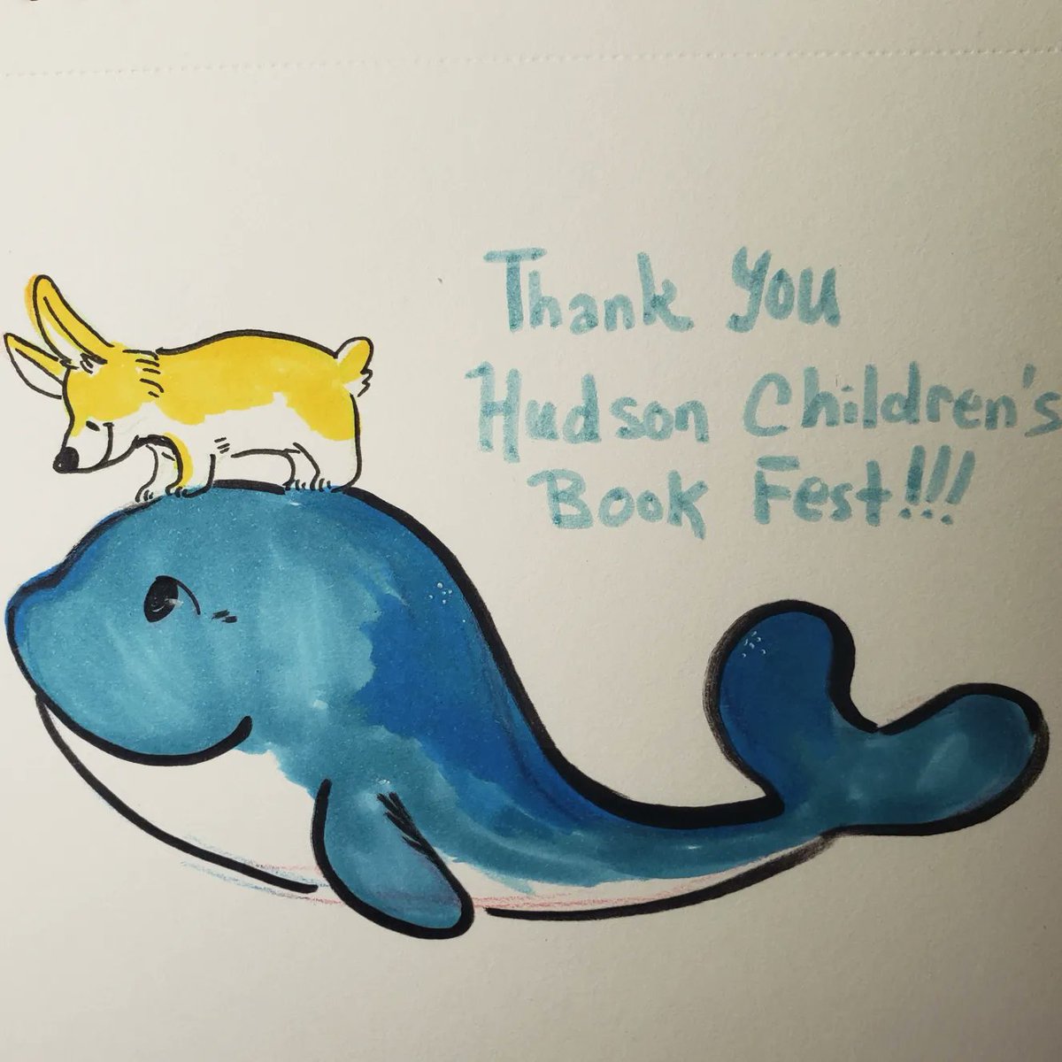 ;) Just recapping some scenes from the 13th Annual @HudsonCBF ! I had the honor of attending alongside the amazing @DebbieDadey to talk about all things mermaids, dragons, ghosts and comics with some VERY enthusiastic readers of all ages. See y'all at the next event!!!