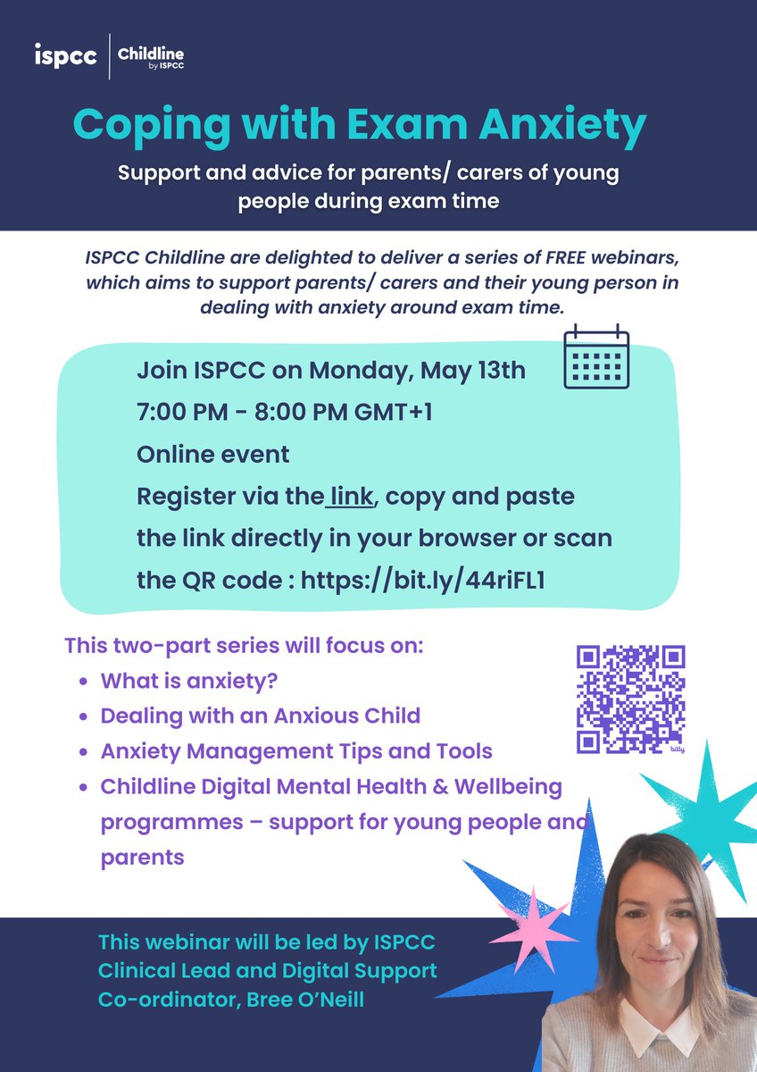 Check out this FREE 'Exam Time & Anxiety' webinar series for parent's, carers & young people 📝😃👏 @LCETBSchools
