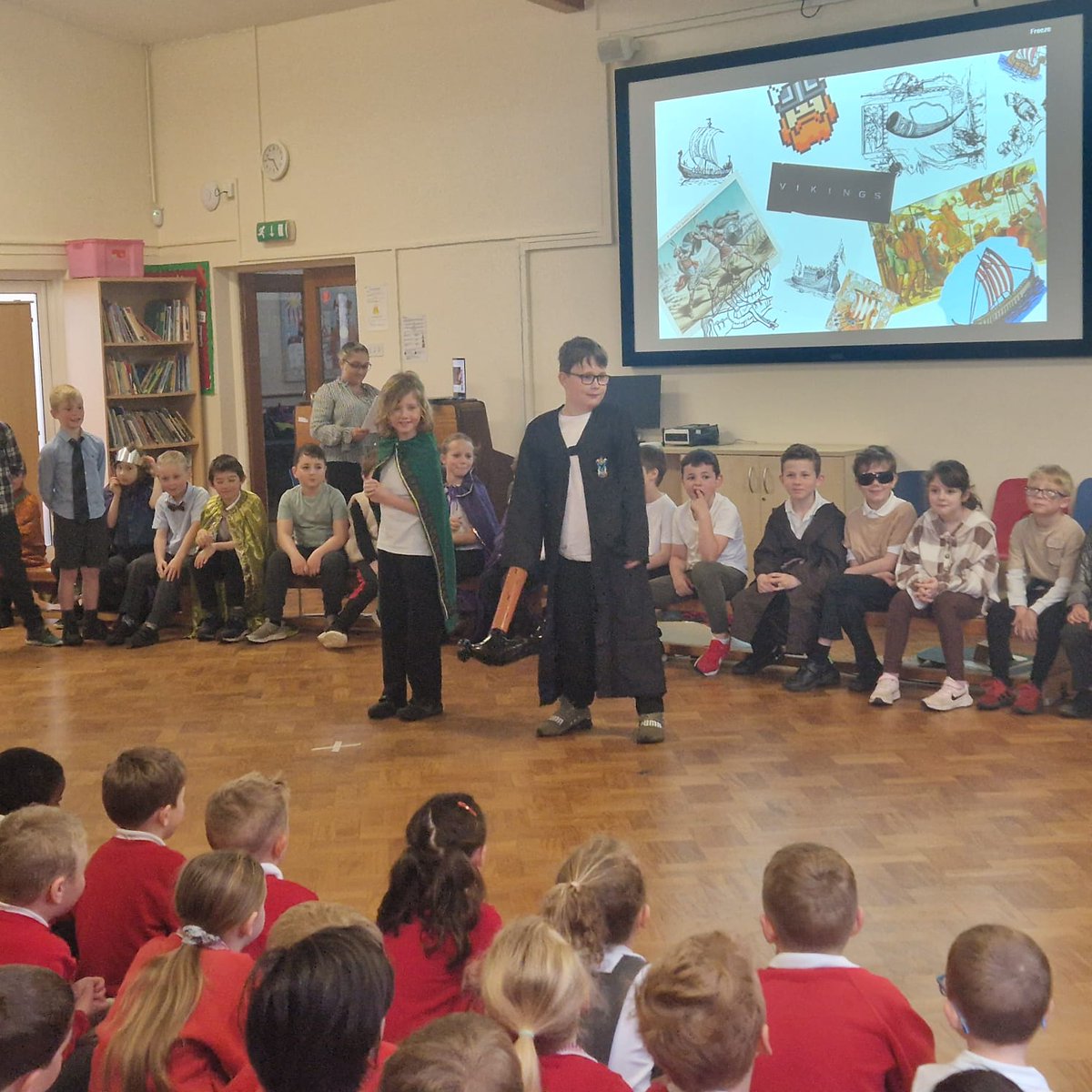 C3 class assembly to the whole school community gave the children a chance to show off their knowledge and understanding of all they had covered in last term's Anglo Saxon and Vikings topic. Amazing #confidence on display for our young KS2 children! Proud teacher