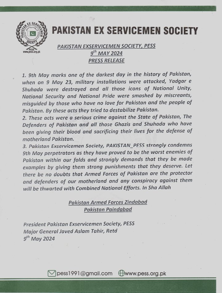 9th May One of the Darkest Days of Pakistan. People and Armed Forces of Pakistan together will defeat all attempts to destabilize Pakistan. In Sha Allah