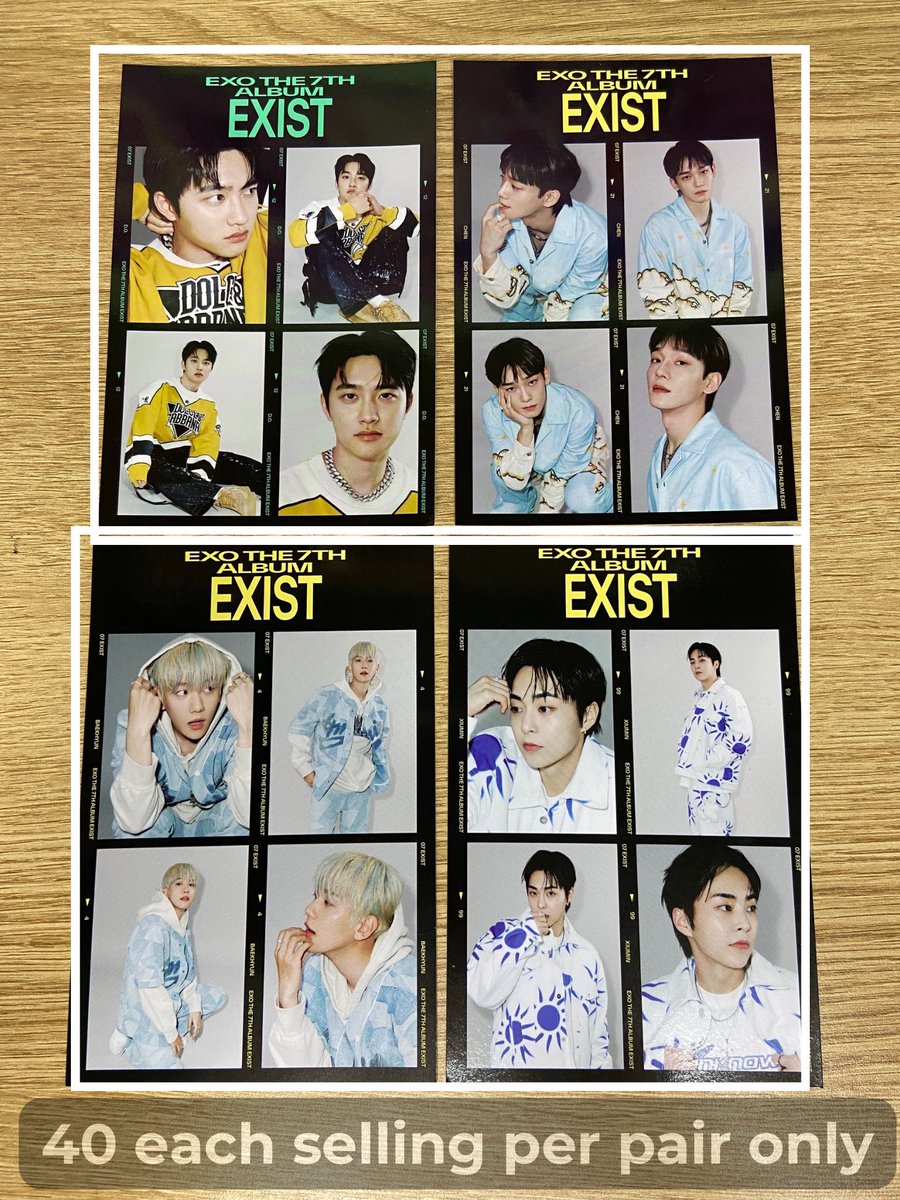 WTS LFB PH | ONHAND 

EXO OFFICIAL POSTCARDS  
EXIST PHOTOMATIC
— prices on photo 

MINE + ss / dm to claim

PH address ✅
MOD: sco / j&t  direct / grab flat 55 php near loc 📍north caloocan city
DOP: May 15 

🏷️ wts lfb ph ina want to sell ww exo  
kyungsoo chen xiumin baekhyun