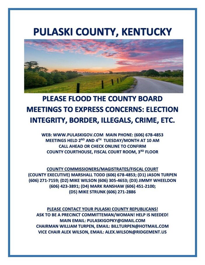 #COUNTYTRADINGCARDS #Kentucky #KY #Pulaski