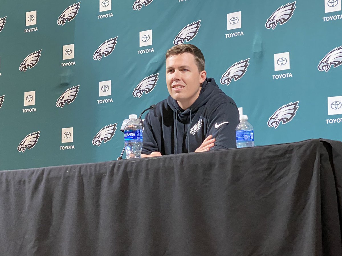 “We can’t lose the good.” — OC Kellen Moore on the Eagles’ offense. But he said there will be tweaks and changes from recent years without him.