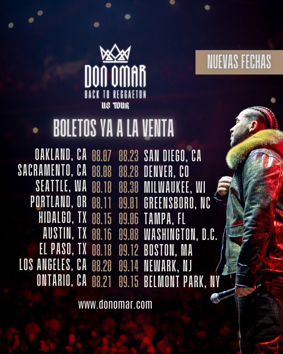 Tomando un merecido respiro antes de un viaje muy especial a España la próxima semana y una gira que continúa por 18 ciudades más en #USA! 🎶 Los invito a que aseguren su lugar desde ya. Los boletos ya están a la venta por donomar.com 👑🦍 ¿En dónde nos vemos?