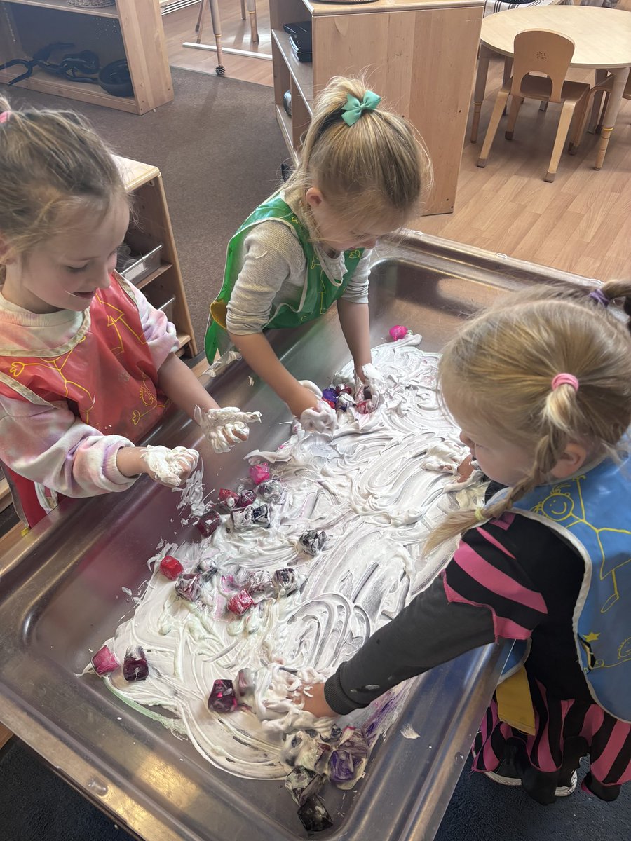 “We found a baby ladybird”-M
“You won’t guess what I also found…a caterpillar” -MT

From mini beast finds to messy rainbow play, today has been full of imagination and information gathering. 
#SHINE #outdoorplay #myvoice #sensory