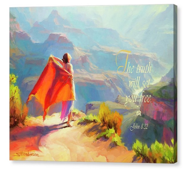 Facing the truth means that we turn our back on the lies. Is that such a bad thing? The Truth Will Set You Free canvas print -- 2-steve-henderson.pixels.com/featured/the-t… #beauty #truth #quote #tuesdayvibe #tuesdayfeeling #art #artwork #southwest #woman #joy #freedom #buyintoart