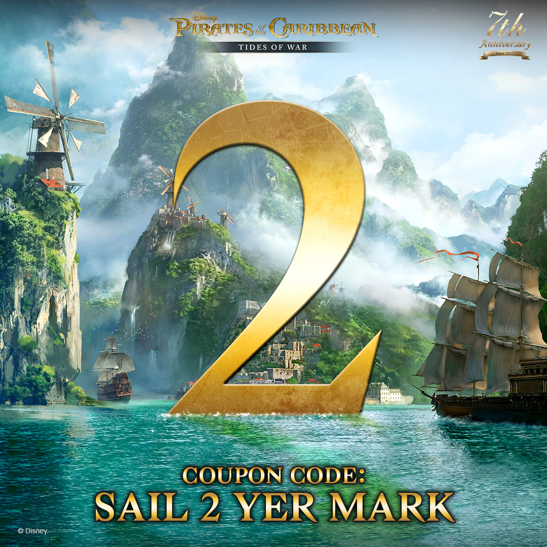 The tides here be tried and true, matey...🌊
 
Naught but 2 days left!

Who are your TOP 2 friends/Captains you'll want to share a celebratory toast with?
 
Coupon Code: SAIL 2 YER MARK
Valid Until: 7/31/2024 07:59:59 UTC
 
#POTC #ANNIVERSARY #DISNEY #PIRATESOFTHECARIBBEAN