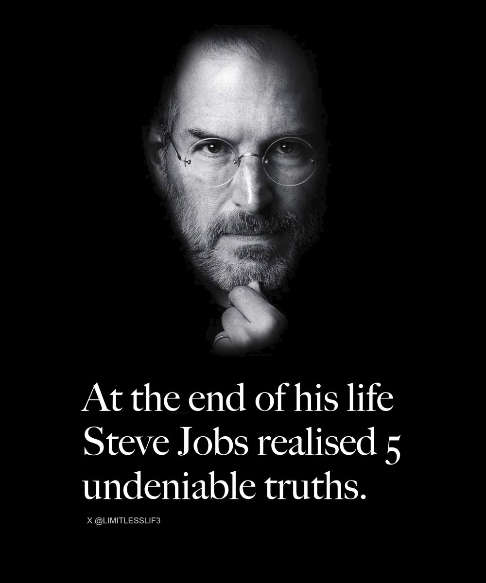 Steve Jobs final message at the end of his life.