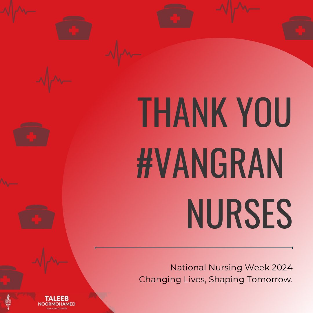 Whether it’s top flight patient care or working with leading technology in #VanGran emergency rooms, nurses are pillars of our community. Thank you to nurses across our riding for your tireless dedication today and always.