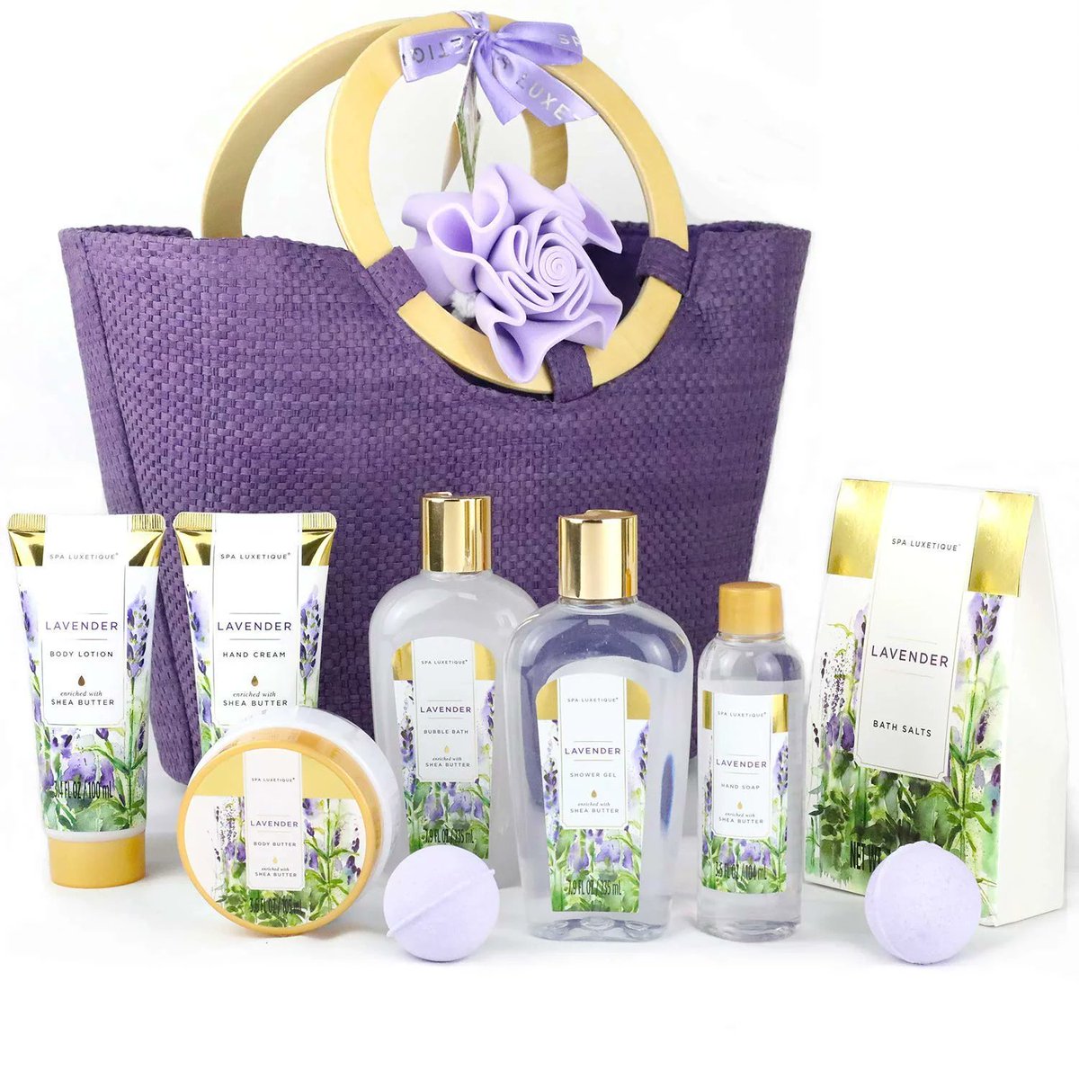 Spa Luxetique Bath Gift Sets for Women Lavender Body Care Baskets -- Save $38 -- JUST $27.99 goto.walmart.com/c/2522200/5657… #bathgiftset #bathgiftsets #bathgiftsetdeals #bathgiftsetdeal #giftset #giftsets #giftsetdeals #giftsetdeal #spacareset #spacaresets #spadeals #spadeal #deals