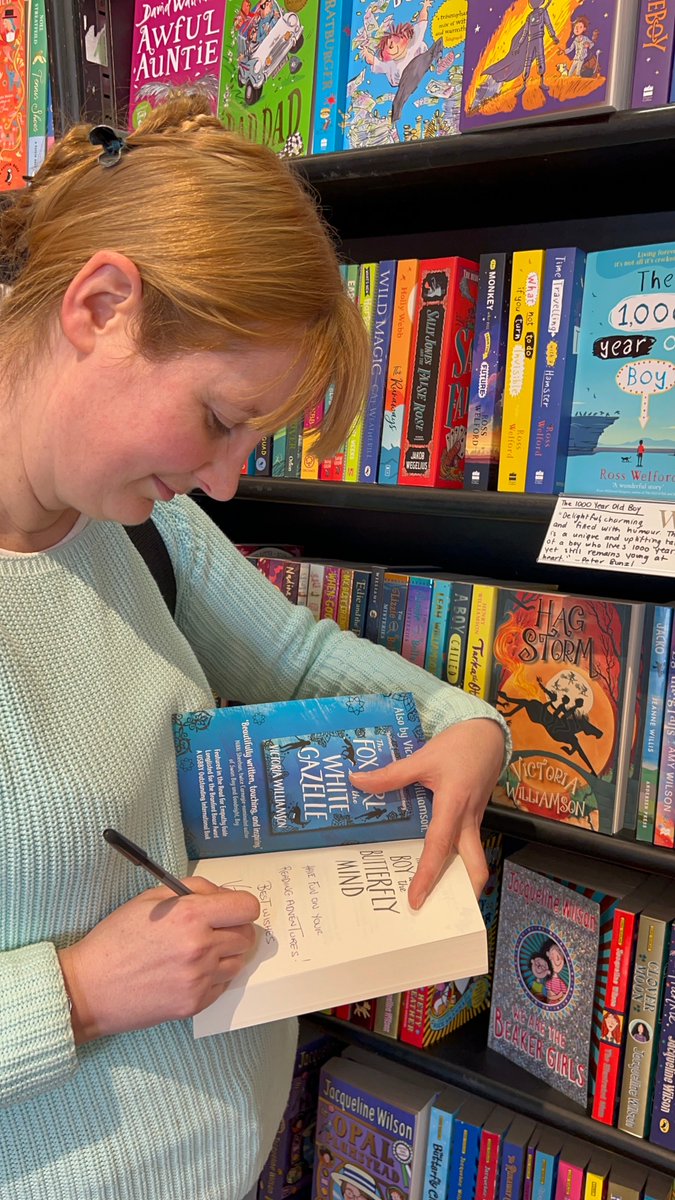 Lovely to see copies of both Hag Storm and The Boy with the Butterfly Mind in @WaterstonesMCR last week! If anyone in the area would like one, they're now signed 🖊️😊 @cranachanbooks @DiscoverKelpies