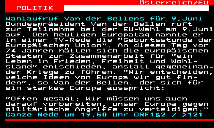 Besonnener ⁦@vanderbellen⁩ spricht aus, was viele verschweigen oder verhetzen: „Müssen uns auch vorbereiten, Europa gegen militärische Angriffe zu verteidigen.“ Im EU-Wahlkampf dzt nur ⁦@neos_eu⁩ @HBrandstaetter⁩ dazu glasklar, so wie 2019 schon ⁦@dieGamon⁩.