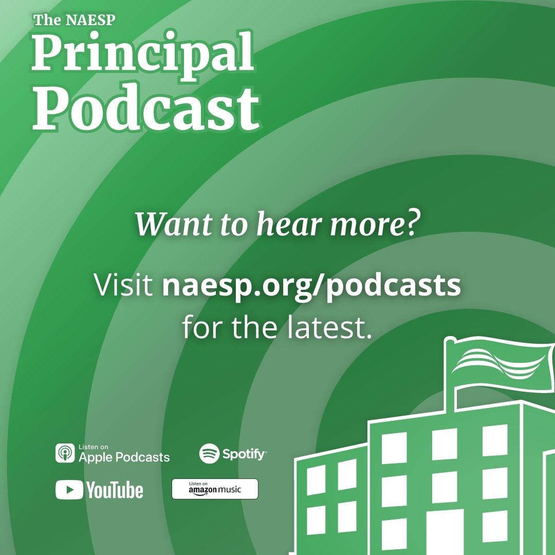 📢 Don't miss the latest episode of #PrincipalPodcast! Join host @EqSJonesDE as she dives into an important conversation on #schoolsafety with #principals Ashley Farrington & @mrsjessicagrant. Tune in here: naesp.org/resource/schoo…