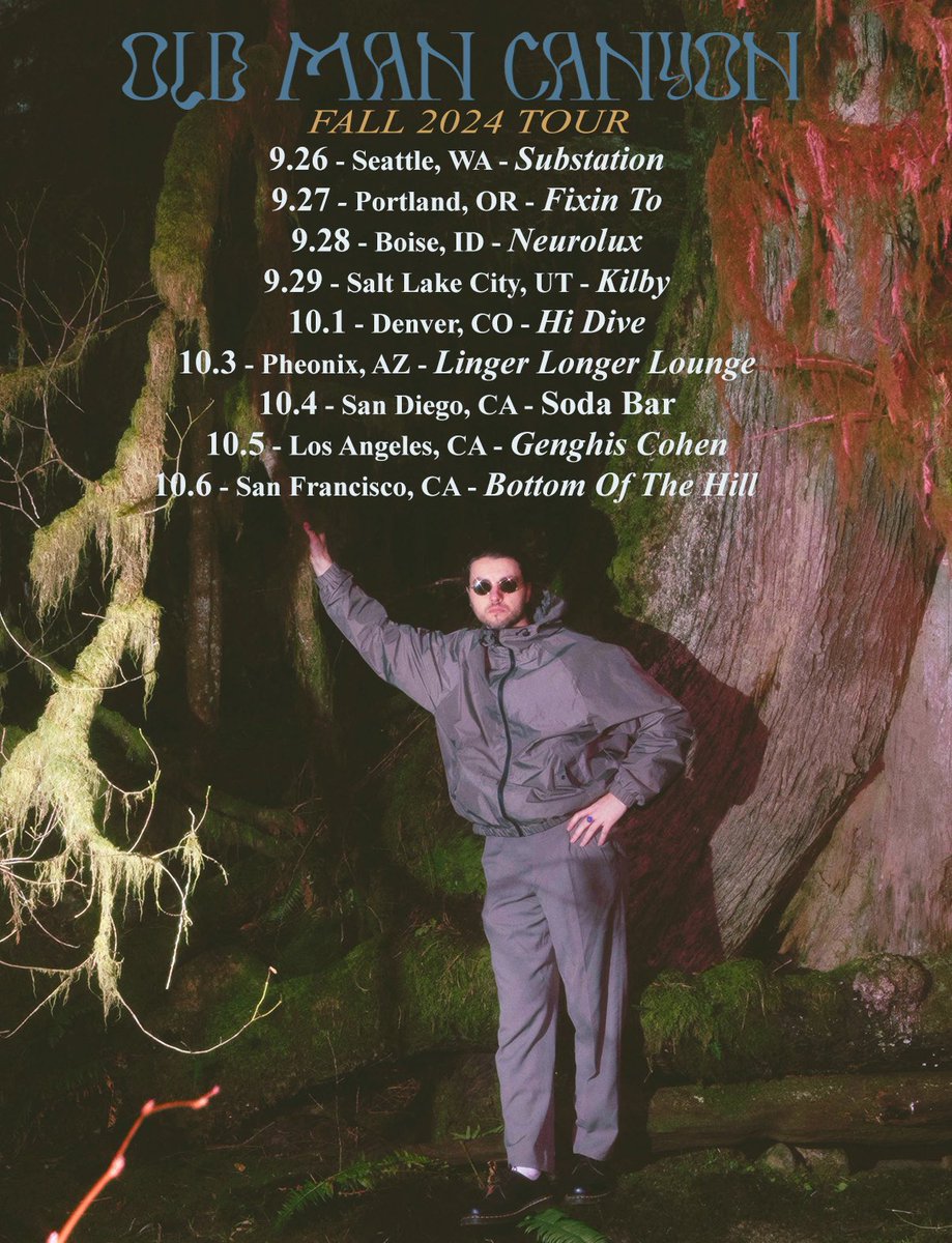 Heading back out into the world later this fall for a little west coast tour. Hitting some cities we have never played before. Can't wait to see you all out there. Tickets on sale now for all dates.