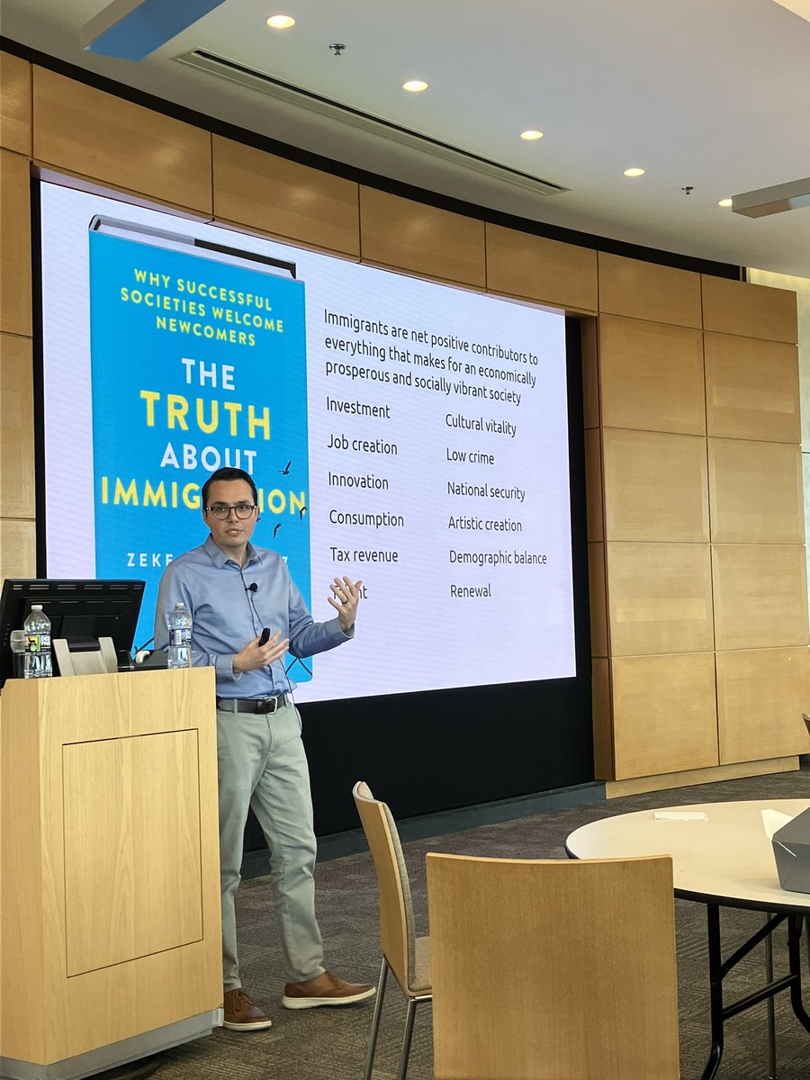 fry_cv's tweet photo. Amazing keynote from @profzeke at the migration and orgs conference on the truth about immigration - great stories and excited to dig into the book https://t.co/aOie2Tvecj
