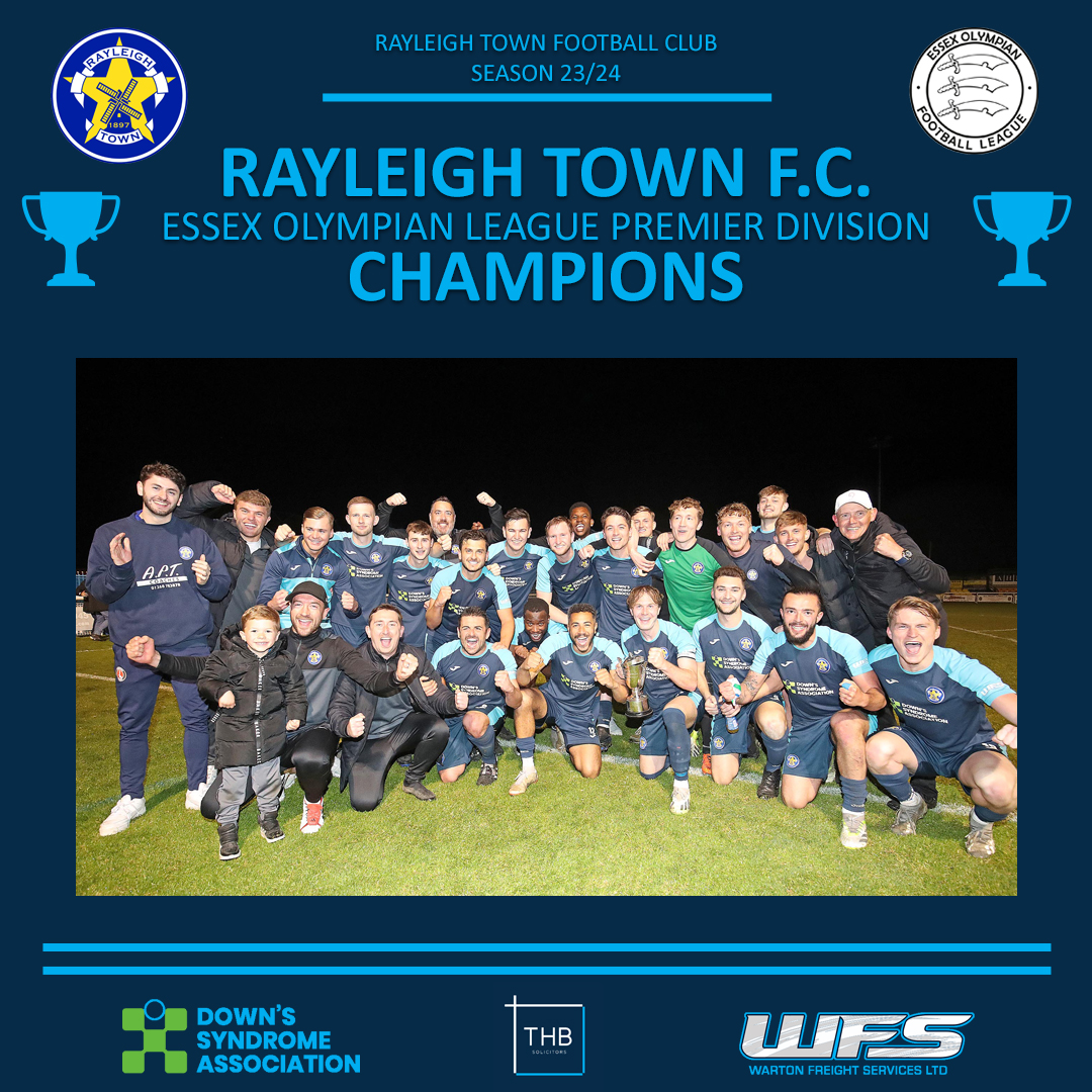 RayleighFootie's tweet image. Congratulations to @Rob5Hodg and all his management team, all the players, the supporters that travel home and away, and finally the fantastic committee that work tirelessly behind the scenes to make it all happen👏👏👏
@eofl @RayleighTownFC1 @NonLeagueCrowd