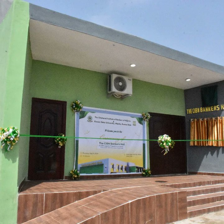 President and Chairman of Council, Chartered Institute of Bankers of Nigeria CIBN, Dr. Ken Opara commissioning the CIBN Bankers' Hall on Thursday, May 9, 2024, a legacy building the CIBN donated to Kwara State University, Malete. #CollaborationThatWorks #AcademiaIndustryRelation