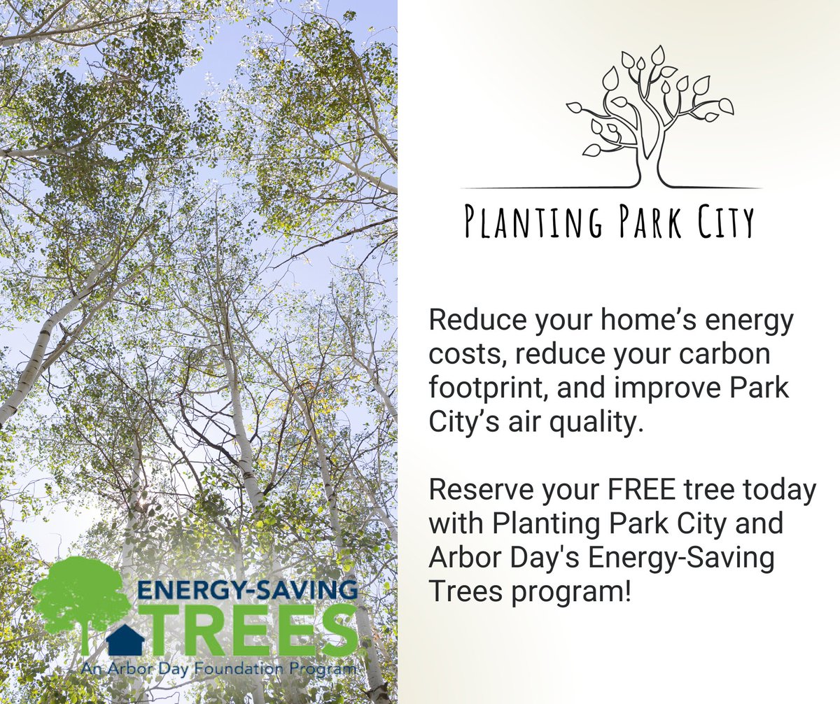 The best time to plant a tree was 30 years ago. The next best time is this June as part of #ParkCity’s #ArborDay celebration on June 5!

Sign up to get your free tree today and learn more at parkcity.org/plantingparkci….