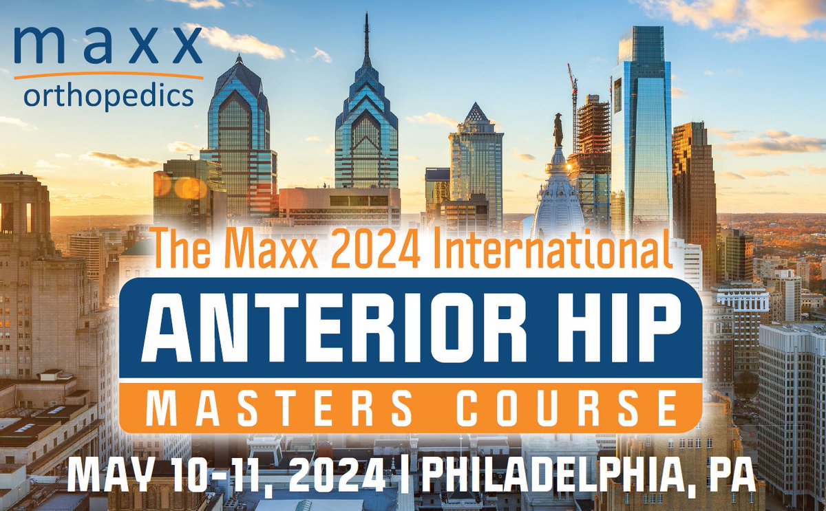 MaxxOrthopedics's tweet photo. We're gearing up and ready to welcome our #orthopedic surgeon faculty and attendees from around the globe for our #international anterior #hip masters course. We have a great program lined up featuring scientific presentations, live surgeries, and cadaveric learning sessions. https://t.co/keLlljYgk8