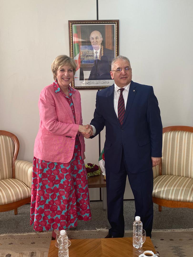 My meetings with Secretary General Magramane @Algeria_MFA are always a pleasure. I appreciate the opportunity to discuss our strong bilateral relationship across a wide range of vital issues.  🇺🇸🤝🇩🇿