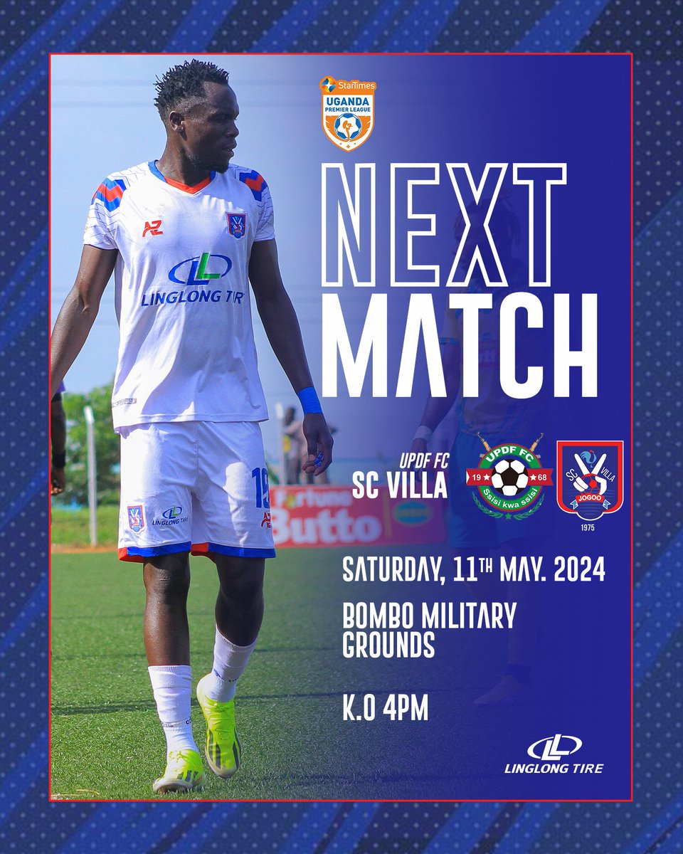We're on the road to Bombo this Saturday! 🏆 | @UPL 🆚 | @UPDFfc 🏟 | BOMBO MILITARY GROUNDS 🕒 | K.O 4PM 📲 | #UPDFSCV #TheJogoos🔵