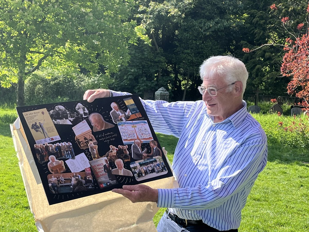 Wishing L.Alan Winters a long and happy retirement with few Brexit woes. On a quintessential English May day in beautiful Stanmer Park @uk_tpo @centre4ITP @SussexUni