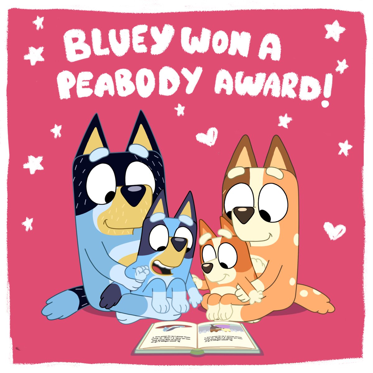 OfficialBlueyTV's tweet image. Hooray! 💙 Bluey has won a @peabodyawards ! #PeabodyWinner