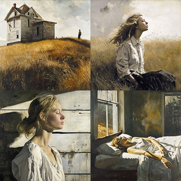 #arts #artlovers #ArteYArt #painting #donneinarte #music Andrew Wyeth