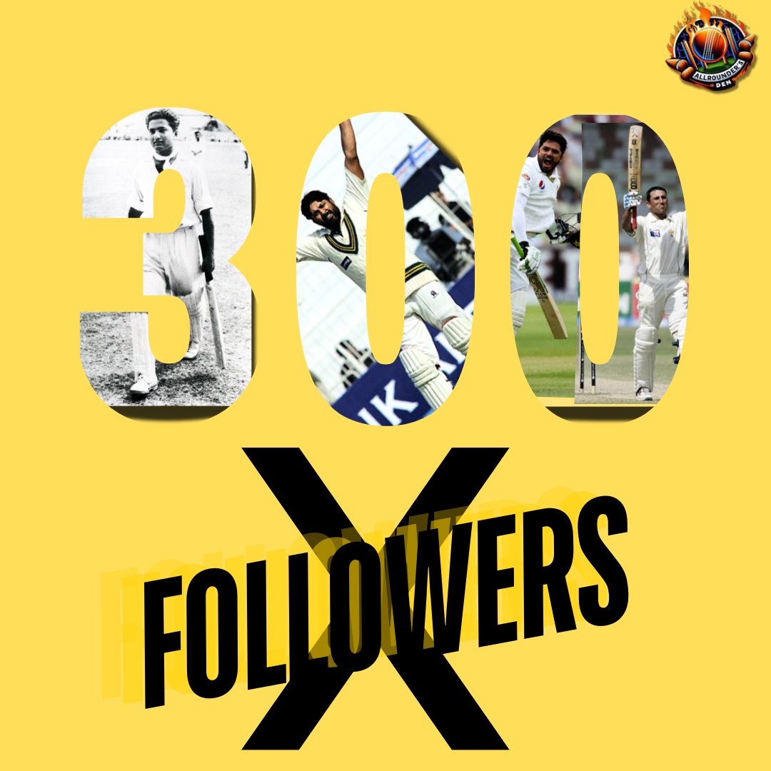 Triple Century inspired by True Icons of Pakistan💥🏏

Love & Thanks from ARD Family to all the followers💛

#InItTogether #BackOurBoysInGreen #BackOurGirls ||ARD