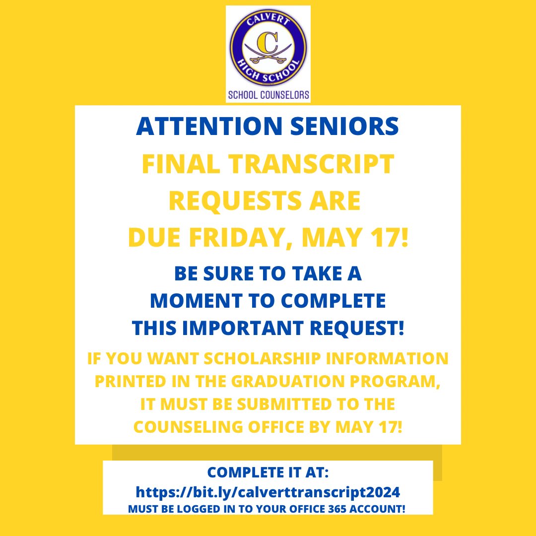 Calvert HS Counselors tweet media