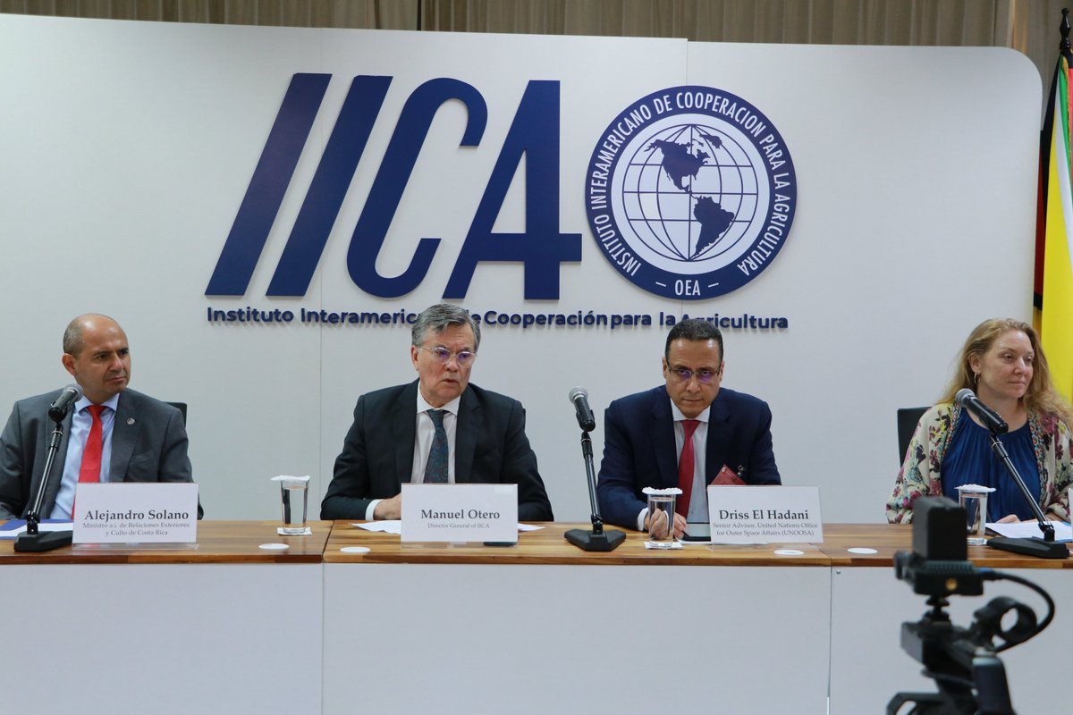 Conference organized by UN agency at IICA Headquarters discusses how space technology can reach farmers to contribute to sustainable water management. 📰👉: iica.int/en/press/news/…