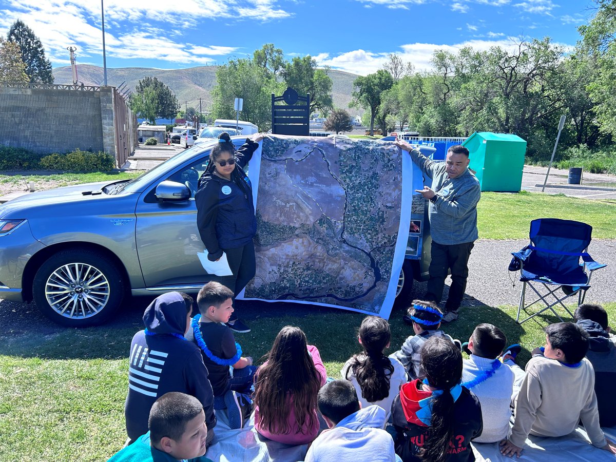 Our team participated in Salmon Summit West @ Prosser. This event brought hundreds of students together to release salmon into the river & visit different stations @ Crawford Park. We love being part of events that help elementary kids learn about the Hanford Site & its wildlife!