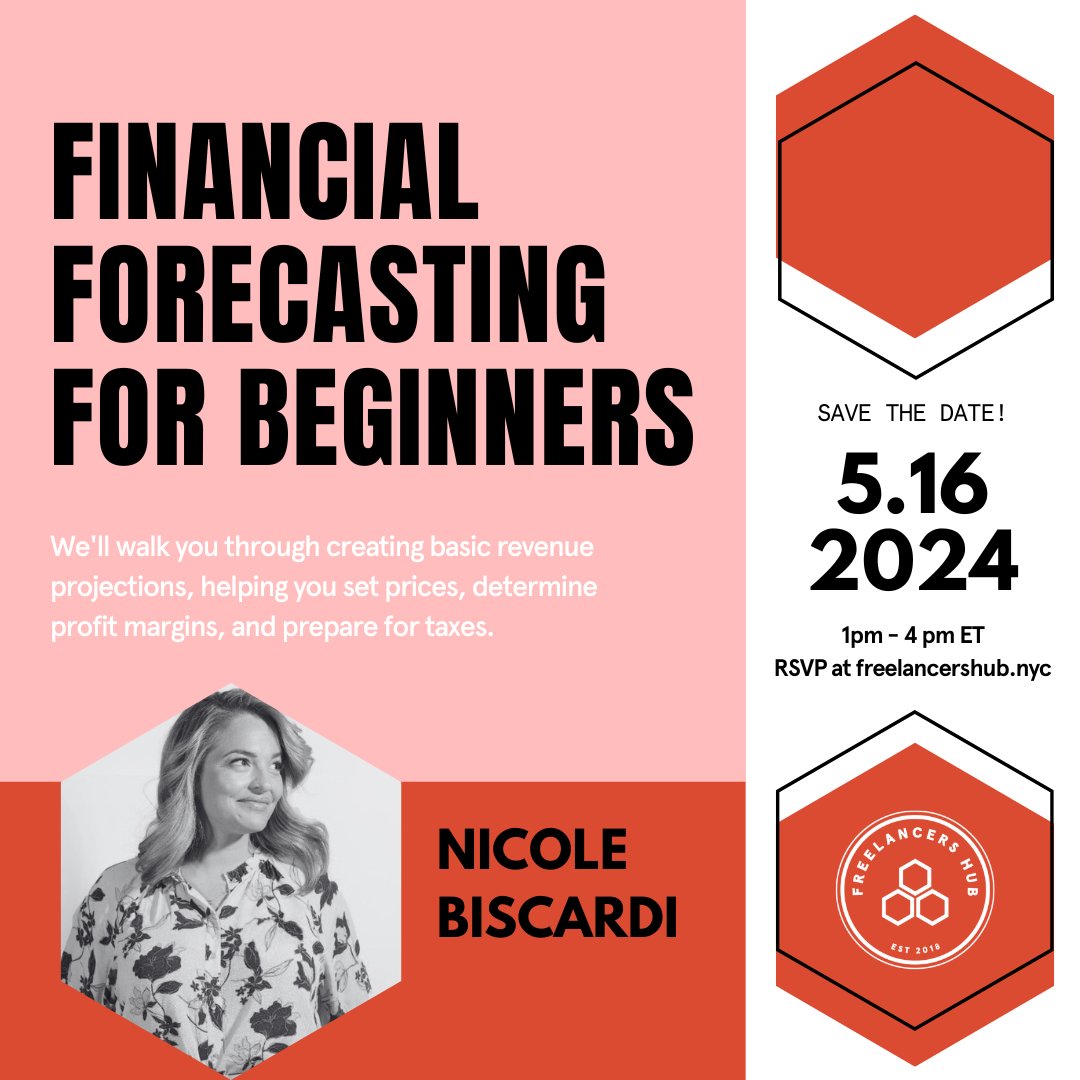 *HYBRID EVENT* If knowing how much money to put aside for your small business has proved challenging in the past, join the @nyc_hub on 5/16 to learn about financial forecasting. Sign up today & the forecast for your small business will look bright & sunny: eventbrite.com/e/master-your-…