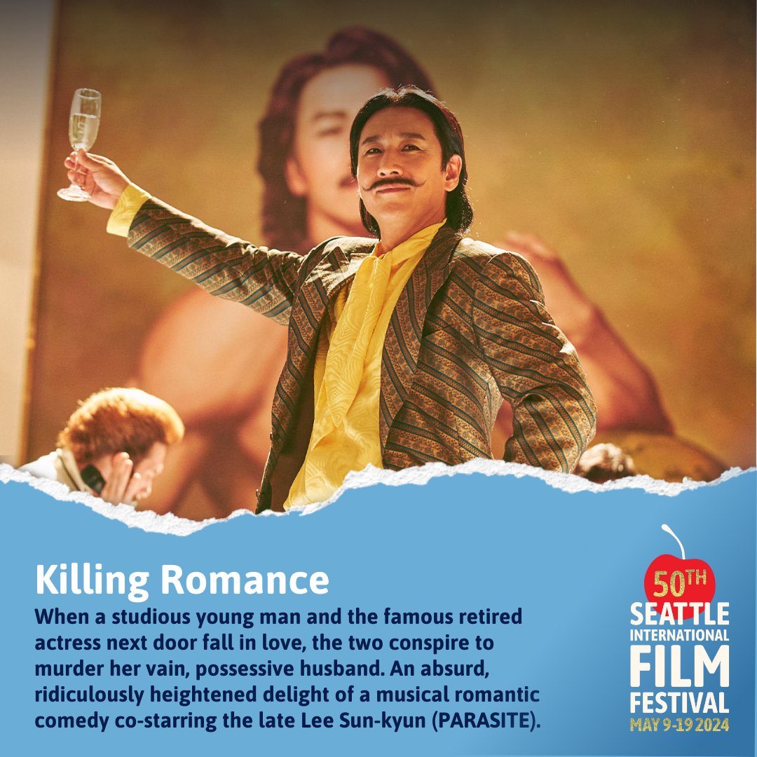 UWKoreaStudies's tweet image. @siffnews continues to feature fantastic Korean films!

Starring the late Lee Sun-kyun, &quot;Killing Romance&quot; is an absurd romantic comedy perfect for Seattle spring.

5/18 @ 11:59pm @ SIFF Egyptian
5/19 @ 6:30pm @ SIFF Downtown

Use UWCKS24 @ checkout for $3 off!
#siff2024 #siffty