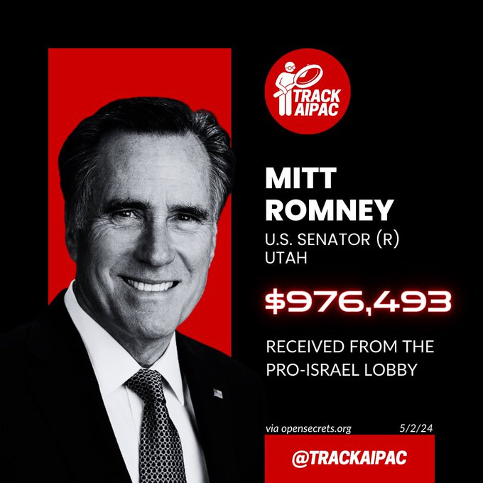 Mitt Romney, bought and paid for by a foreign power. I ran against him and didn't take even a clipped penny from AIPAC.