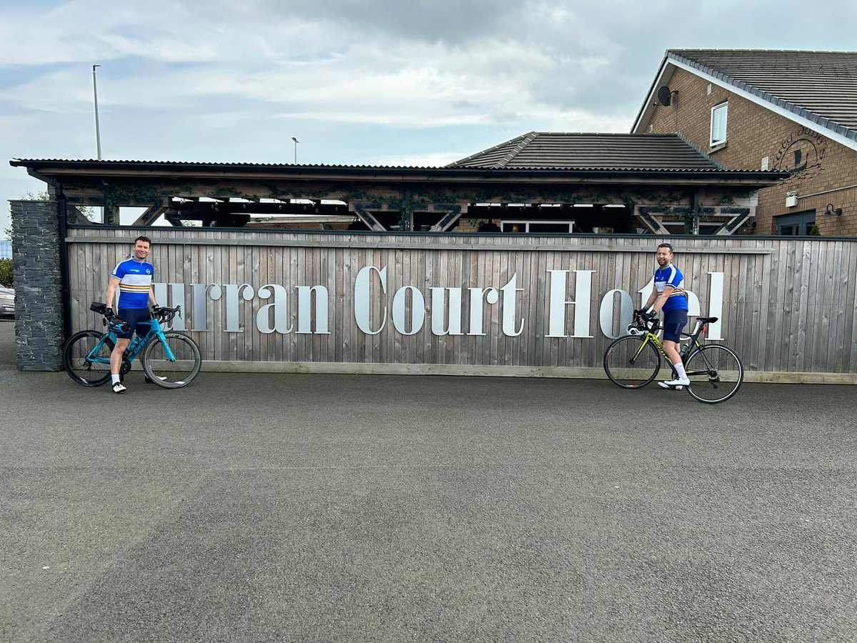 🚴‍♂️Day 1 ✅ 🚴‍♂️ Jonny and Stuart have arrived at the first stop of their 600 mile cycle. Jonny said, “Have had a little bit of stress with a tyre blow out and emergency trip to bike shop but now safely into the hotel”. Show them your support: shorturl.at/JTV49