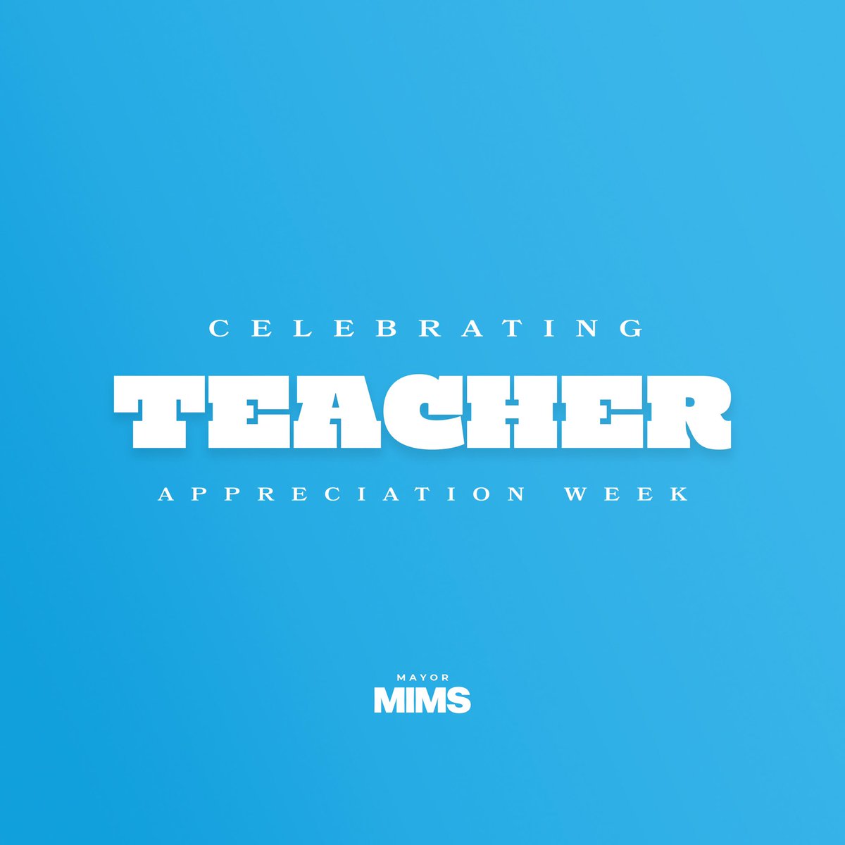 As a former teacher, I’m thankful for all of our teachers in the Dayton community and throughout our country. 

Your tireless and often under-appreciated work makes a difference in so many lives. #HappyTeacherAppreciationWeek