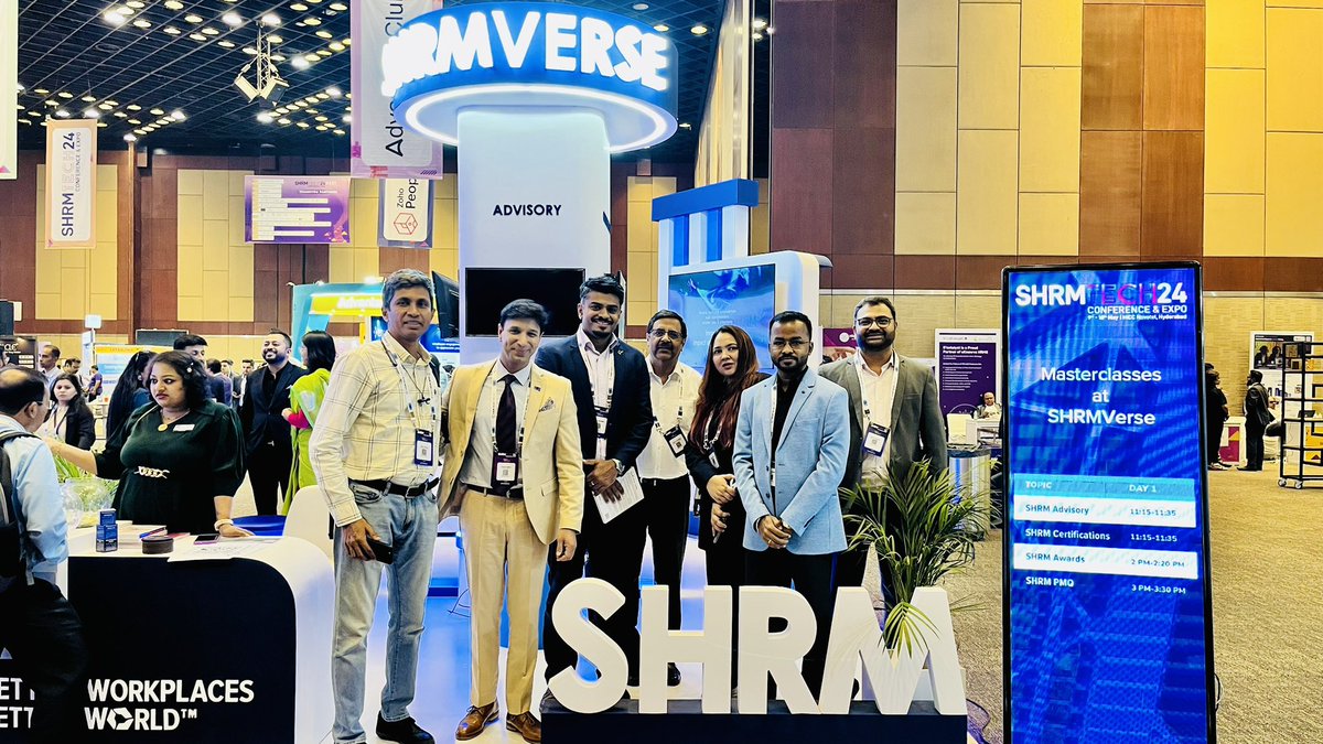 A fantastic day 1 at #SHRMIndiaTech 🤝

See you tomorrow for another great day of learning and networking! <a href="/AchalKhanna1/">Achal Khanna</a> | <a href="/shweta_hr/">Shweta</a> | <a href="/Keerthi_AK/">Keerthi</a> 

#HRCommunity #FutureOfWork