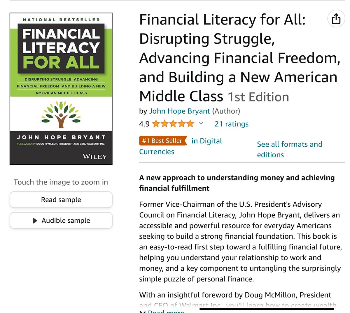Thank you all, for helping to make my newest book a national #1 bestseller on Amazon in economics, business management, budgeting and digital currencies, on Kindle, Audible and in hard copy. 👇🏽 If you haven’t gotten your copy yet, get it now!