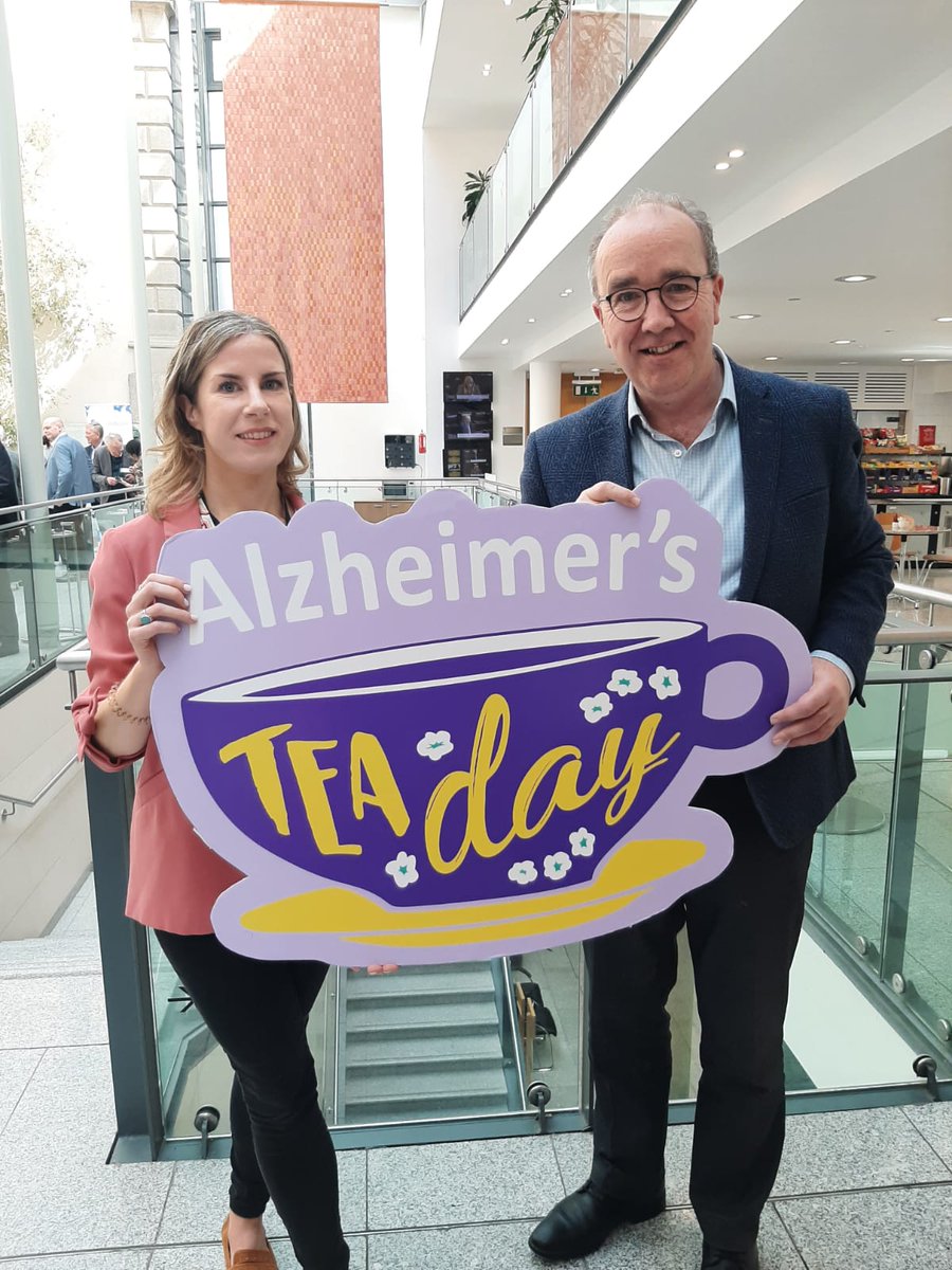 A pleasure to welcome Deputy John Lahart, pictured here with our Regional Fundraising Coordinator Eila Flynn, to our #TeaDay2024 party at Leinster House this morning 🍵 Thanks for your support Deputy, much appreciated.