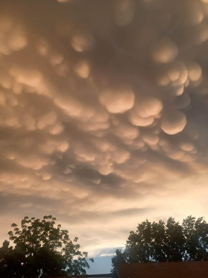 Odd clouds in NE Arkansas last night.
