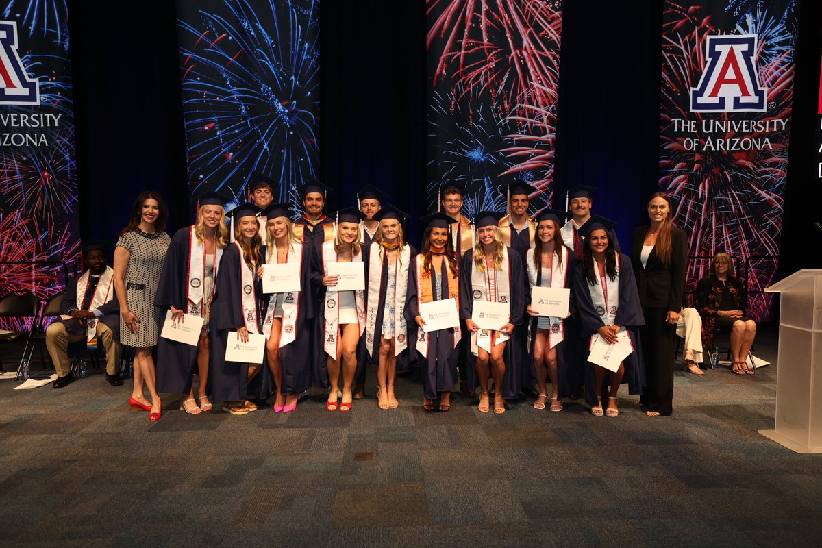Congratulations to this incredible group of student-athletes. We are so proud and excited to see where life takes you next! 😸🎓 #BearDown
