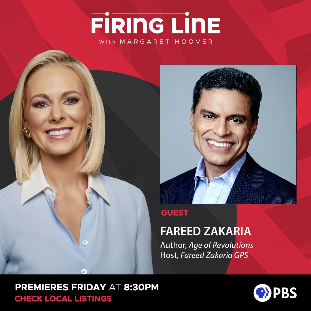 'These movements forward have been very deep and very transforming,' @CNN host @FareedZakaria tells @MargaretHoover of recent periods of social, political, and technological revolution. 'And the backlash is very strong.' FRIDAY @PBS Local listings: to.pbs.org/39hI6Tf