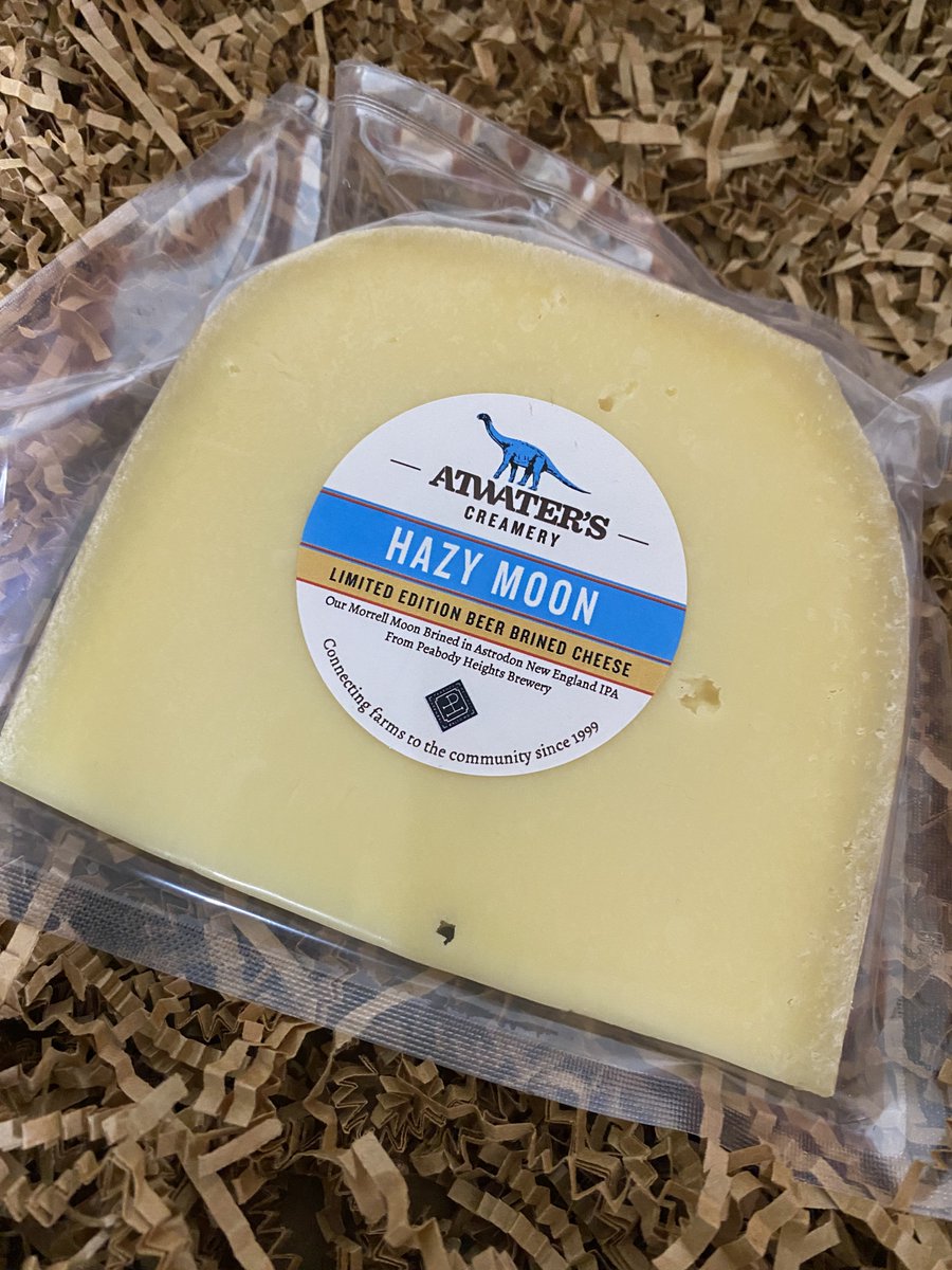 Has anyone stopped by @AtwatersFood and tried their hazy moon cheese? It is brined using our astrodon hazy ipa. Swing by to grab some before it’s gone