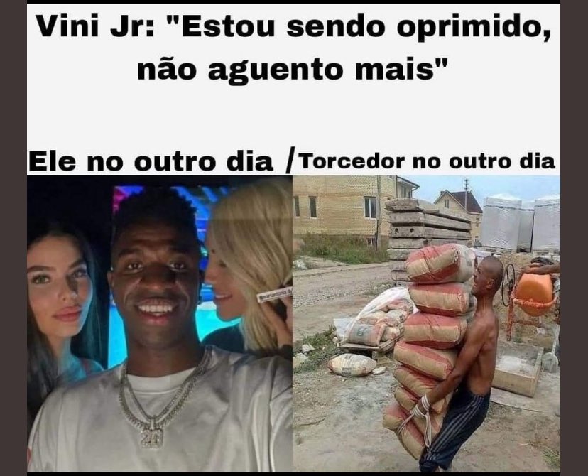 Vini Jr sofrendo racismo: